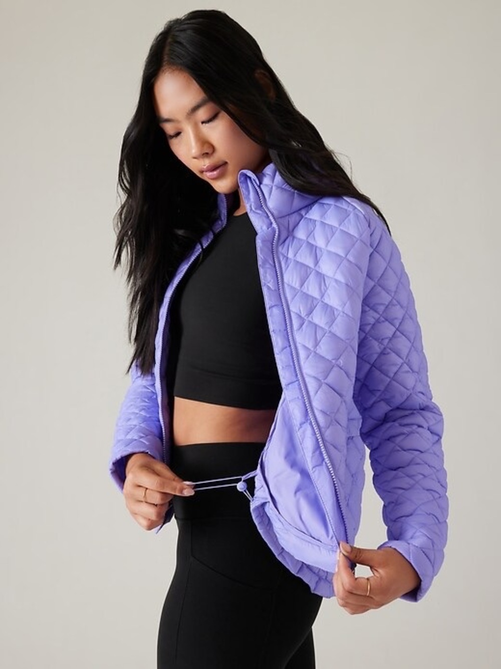 RARE Athleta Whisper Featherless Puffer Jacket Madeira Purple XL NWOT - Picture 4 of 10